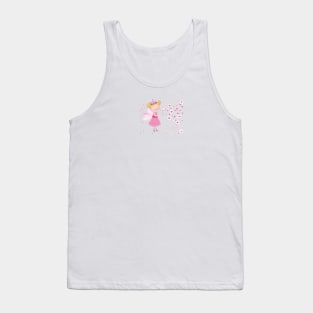 Cute fairy blows soap bubbles Tank Top